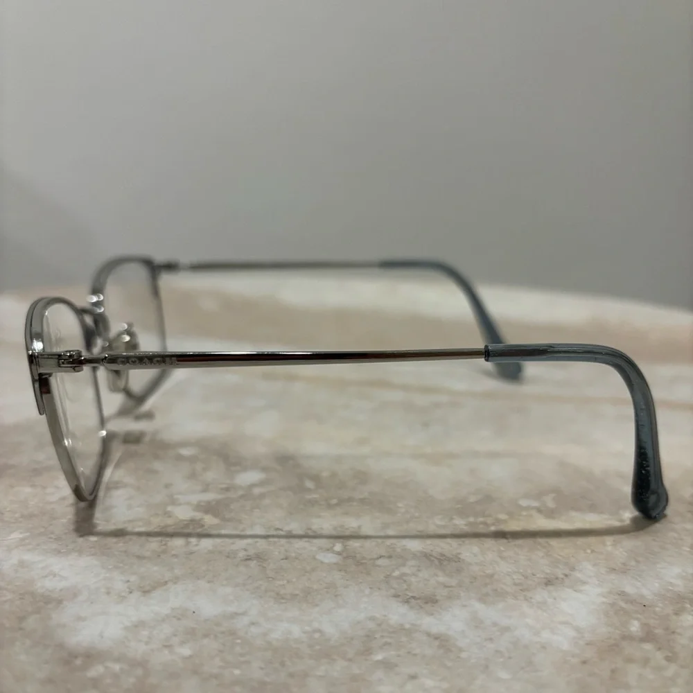 Coach HC5135 metal rounded squared half rimmed women’s eyeglasses - Picture 7 of 10